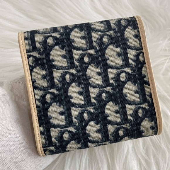 Like New Dior Trotter Varsity Line Trifold Compact Wallet! - Picture 3 of 14